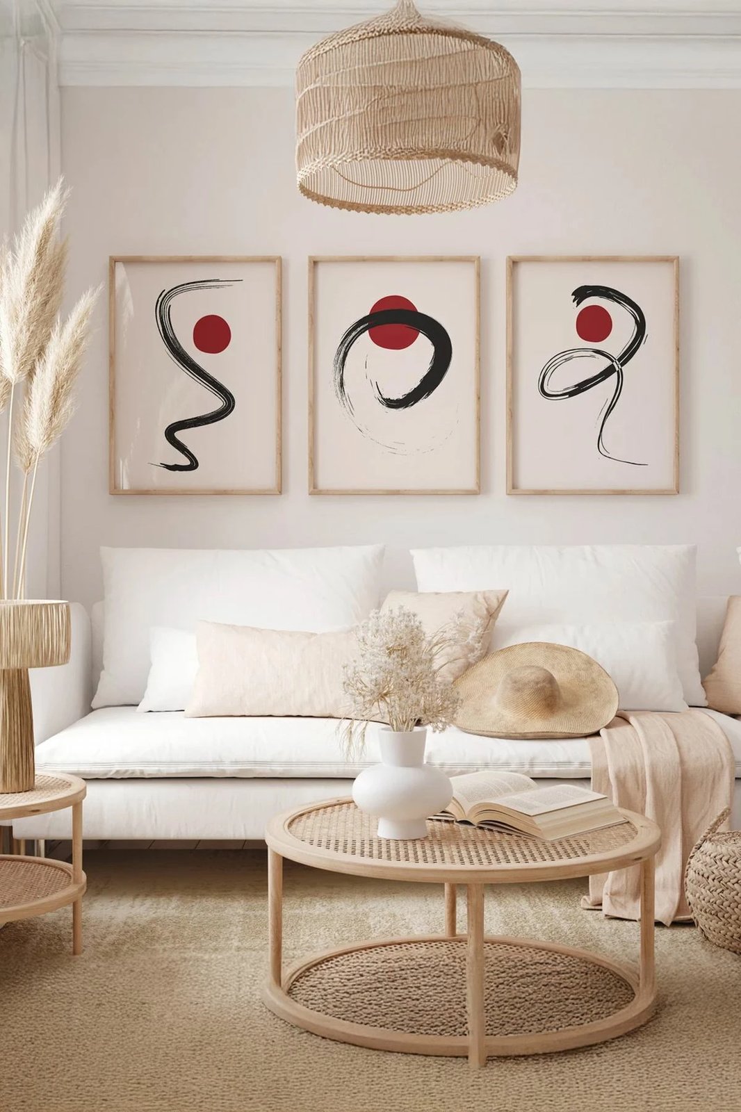 Pikturë dekorative me kornizë (3 copë), Wallity, Ersydata6-5070