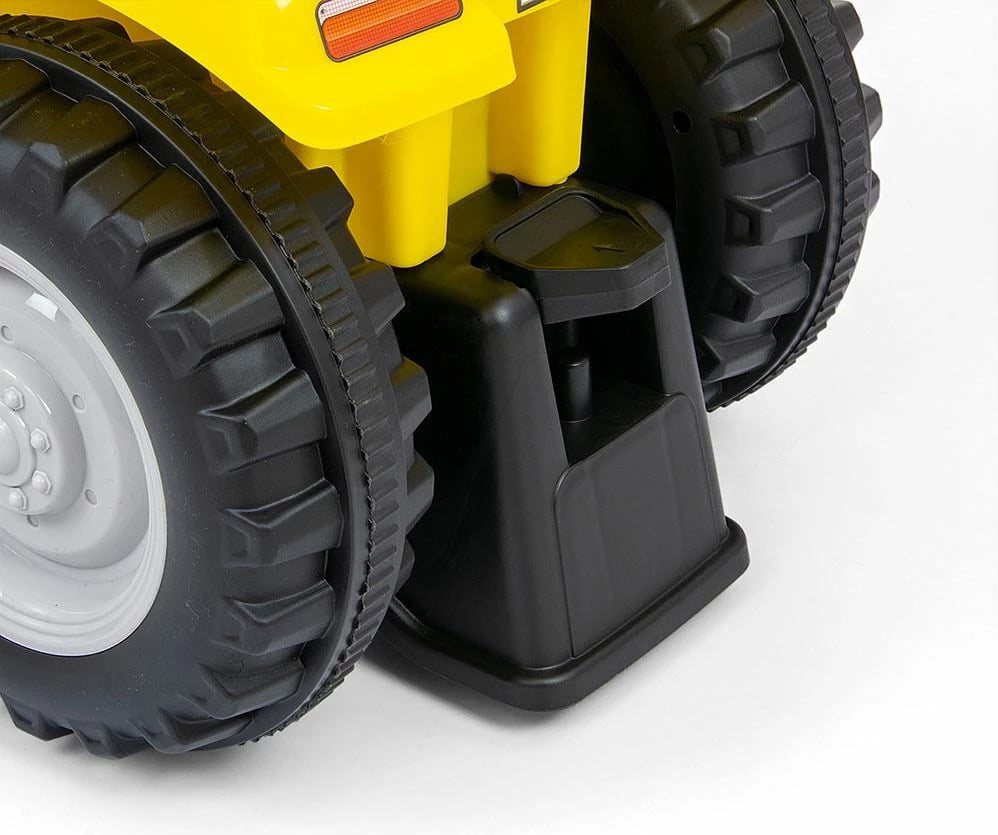 traktor ride-on, Milly Mally, New Holland T7, me rimorkio, timon interaktiv me borinë, zëra e drita, 12-36 muaj, e verdhë