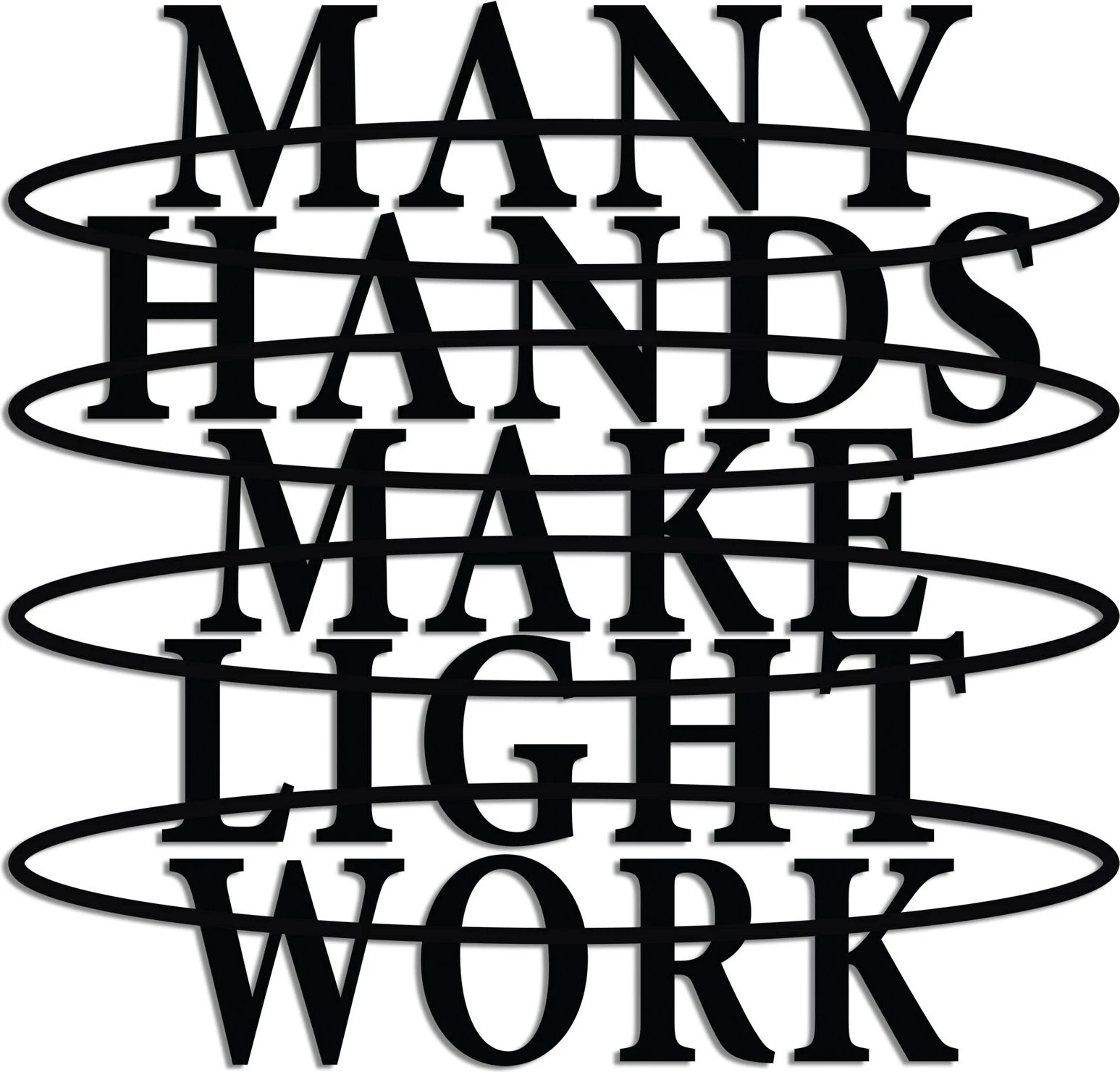 Aksesor dekorativ metalik për mur, Wallity, Hands Work