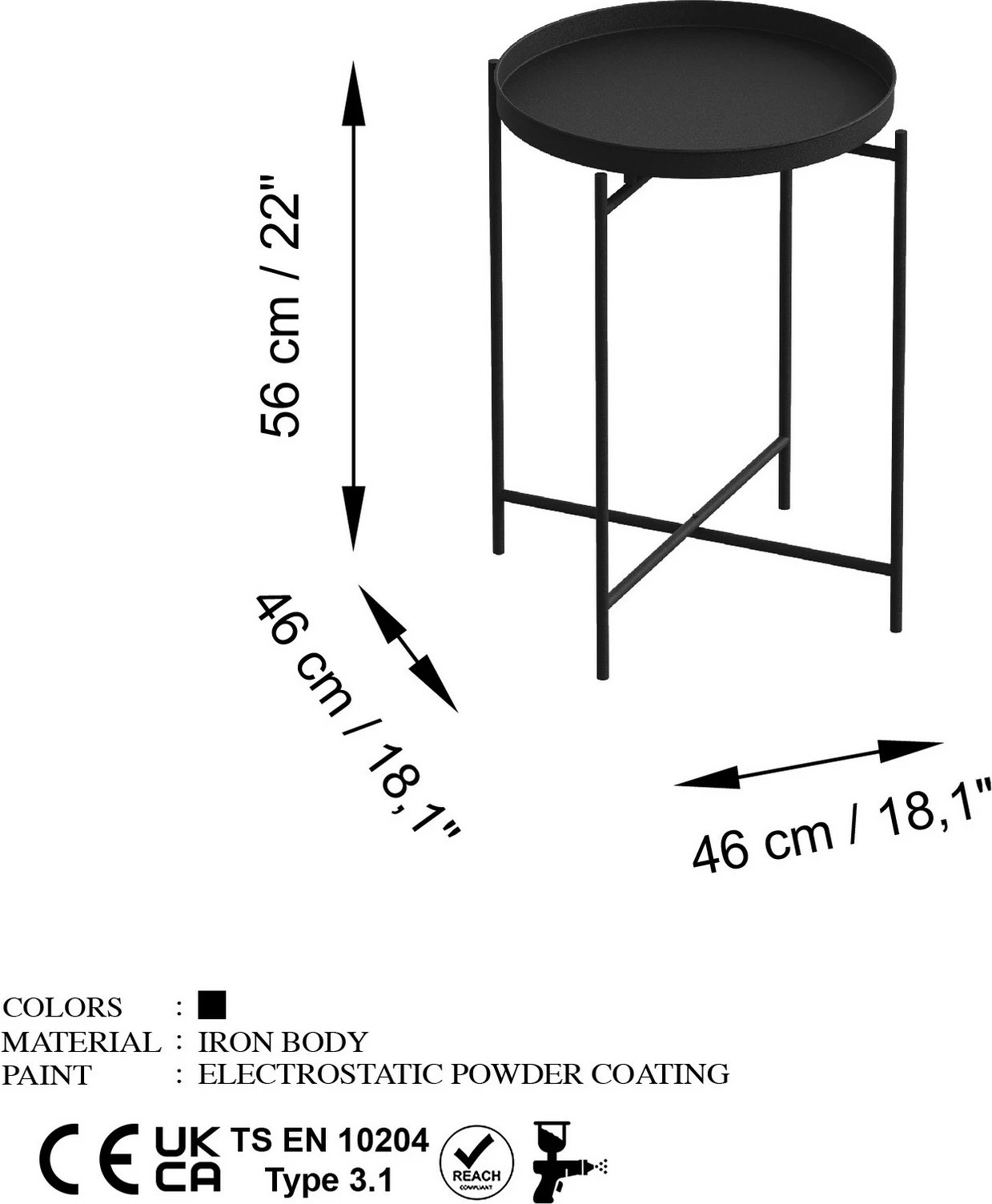Tavolinë kafeje Hanah Home, SHB-007