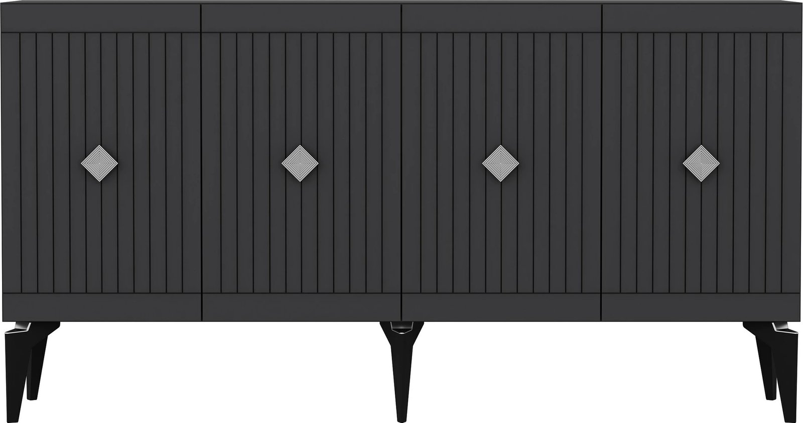 Konsolë Hanah Home, Midas, antracit, argjend