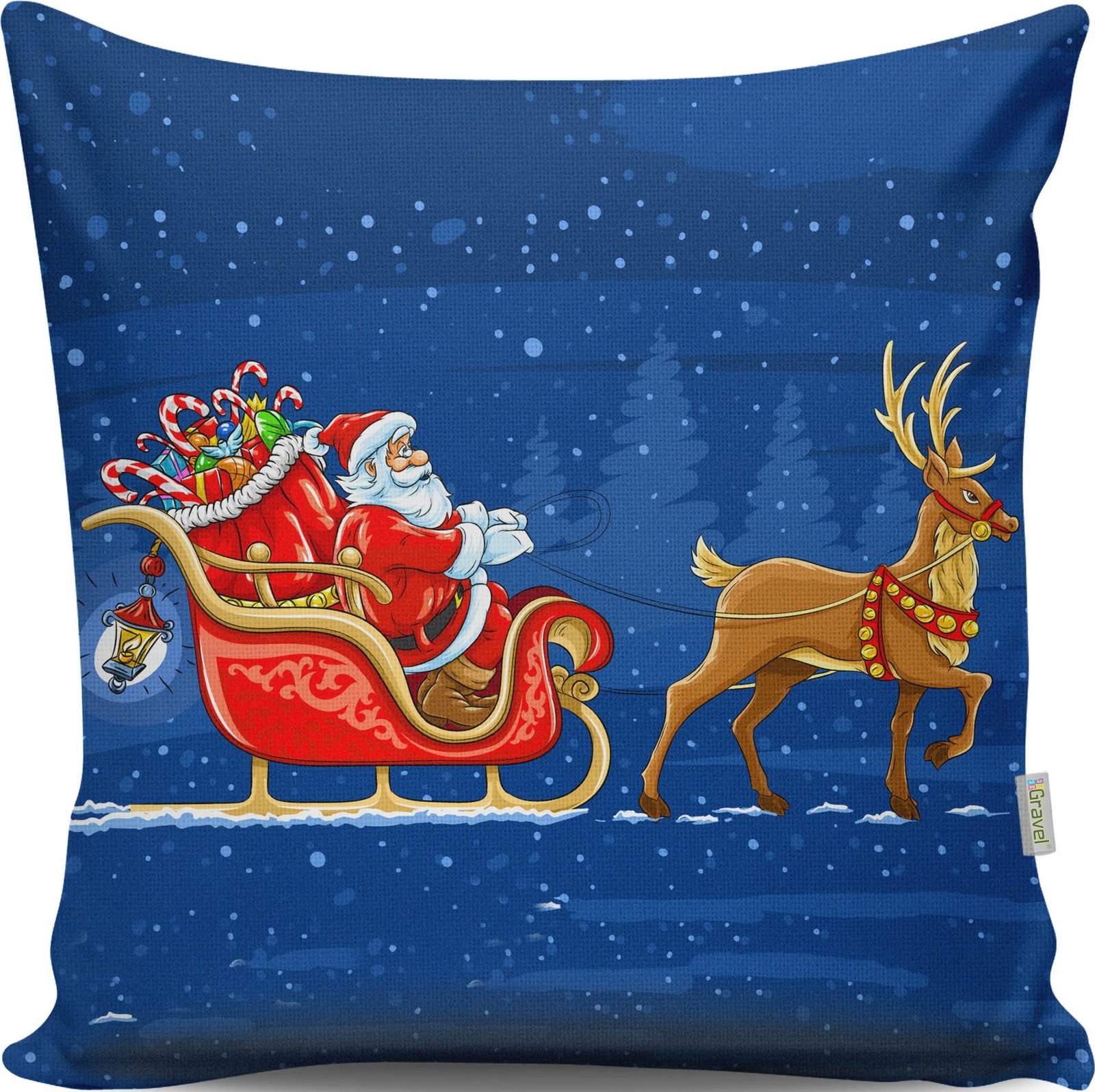 Jastëk dekorativ multingjyrësh Evila Originals, A13006, 43x43cm