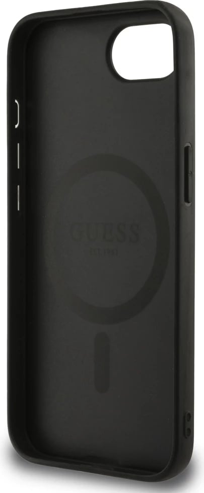 Mbështjellës Guess 4G Flowers Print MagSafe për iPhone 16e, i zi Mbështjellës Guess 4G Flowers Print MagSafe për iPhone 16e, i zi