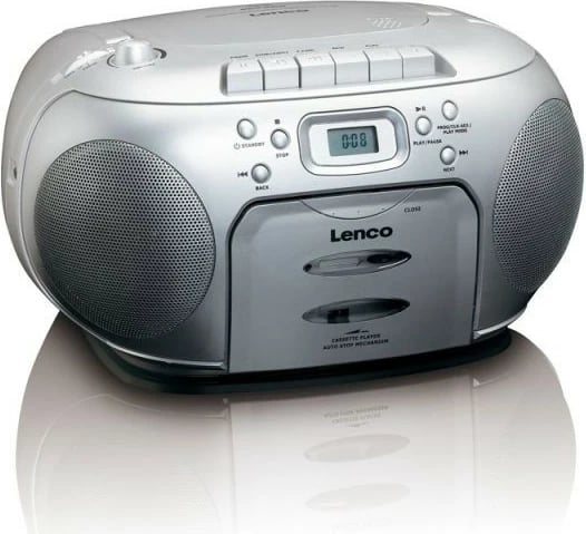 Boombox Lenco SCD-420, kasetofon, radio FM/AM, argjend
