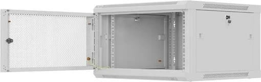 Kasë rack LANBERG 19" 6U 600x600mm, varëse, gri, derë me vrima
