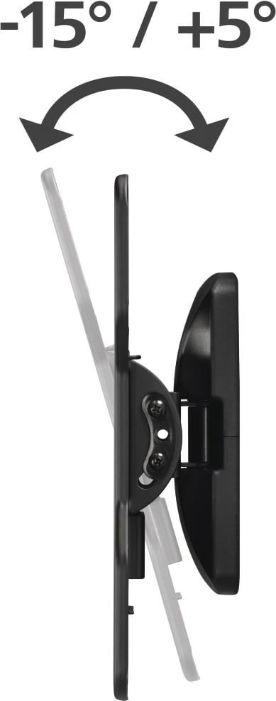 Kasë muri për TV Hama 118051, VESA 200x200, për LCD/LED, E zezë