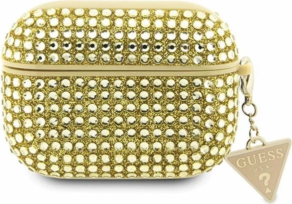 Mbështjellës Guess Rhinestone Triangle për AirPods Pro, TPU, Ari
