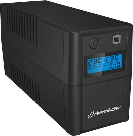 UPS PowerWalker VI 850 SHL FR, 850VA, Line-Interactive, LCD, E zezë
