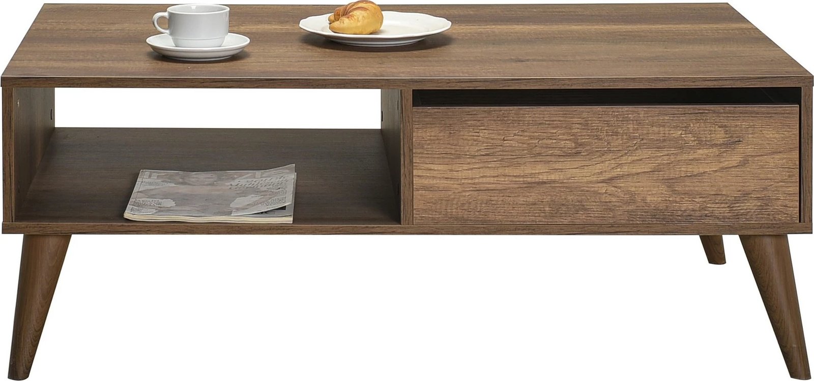 Tavolinë kafeje Oslo, ngjyrë arrë, Hanah Home, Shp-655-Oo-1