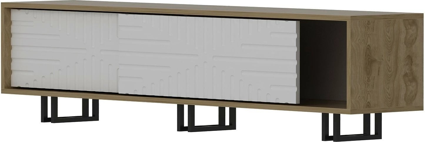 Komodë TV Hanah Home, Askal - Ud, e bardhë, lisi