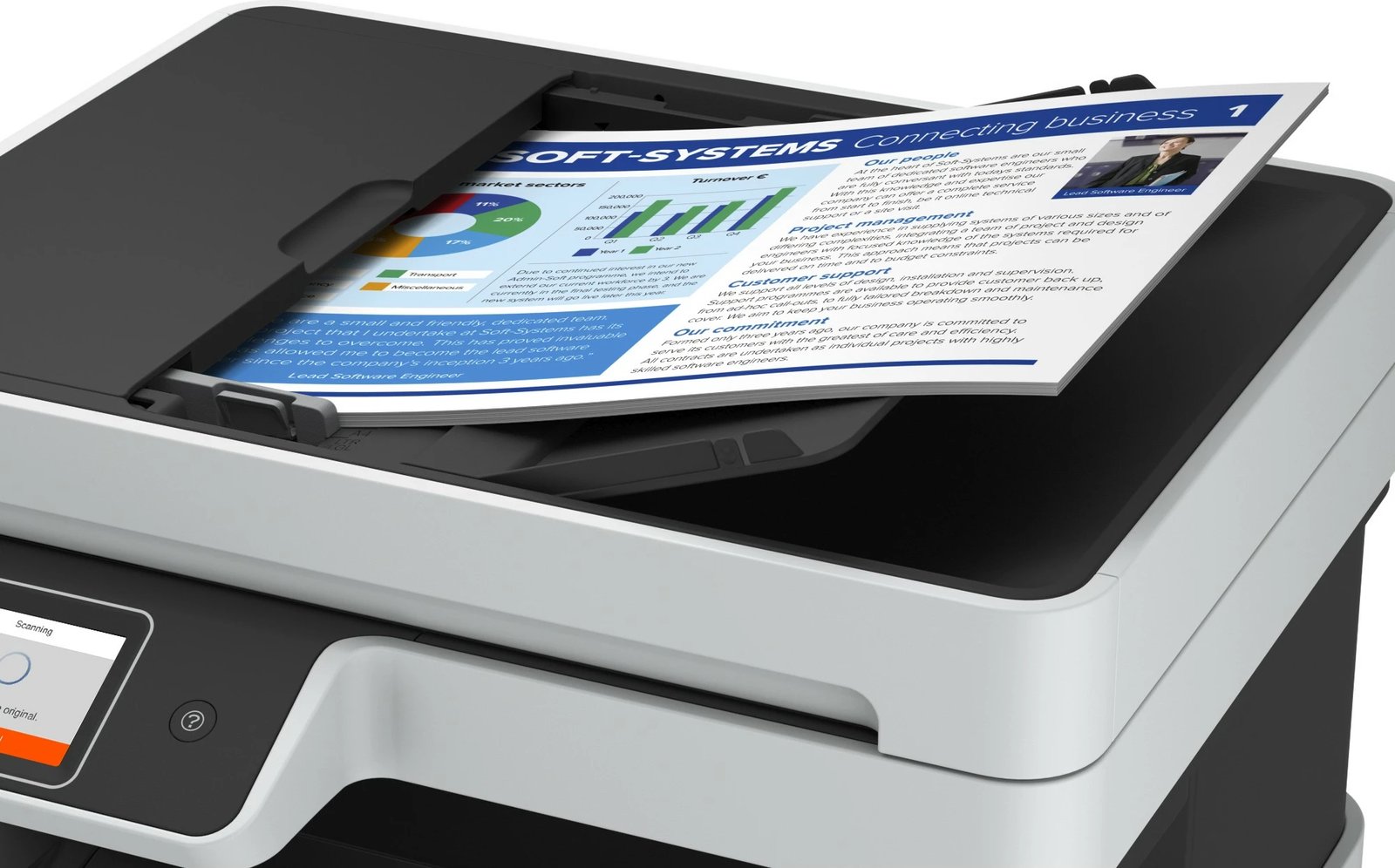 Printer multifunksional Epson EcoTank ET-5170, ngjyra, A4, Wi-Fi, ekran LCD, zi/bardhë Printer multifunksional Epson EcoTank ET-5170, ngjyra, A4, Wi-Fi, ekran LCD, zi/bardhë