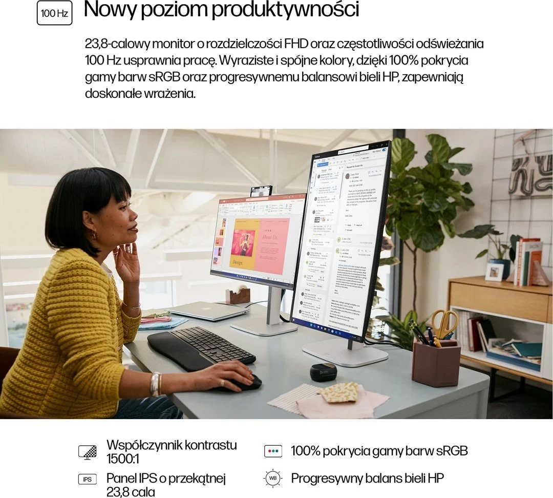 Monitor HP Series 5 Pro 23.8 inç, FHD, 524pf