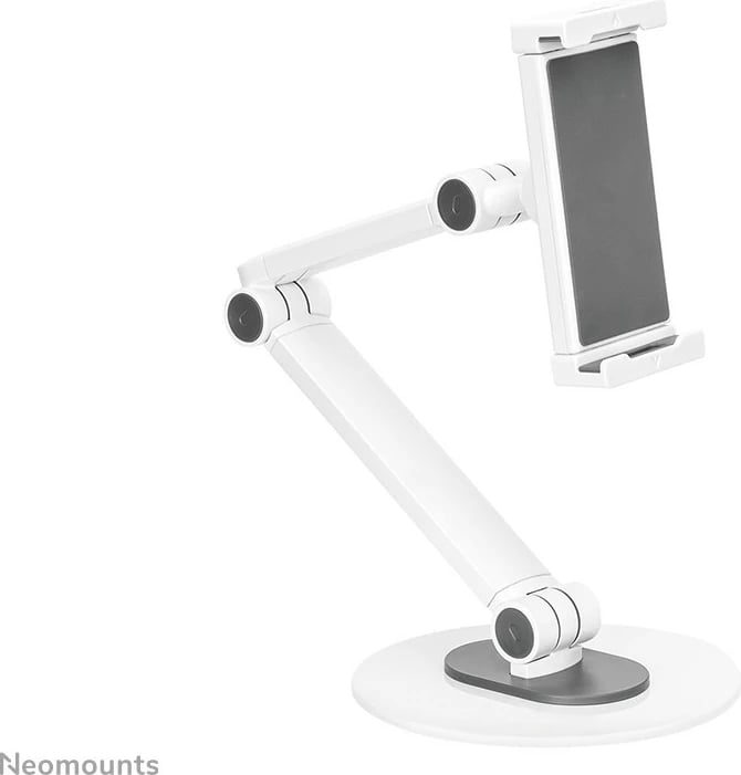 Mbajtëse tavoline Neomounts DS15-550WH1, universal, për tabletë/celular, rrotullim 360°, e bardhë