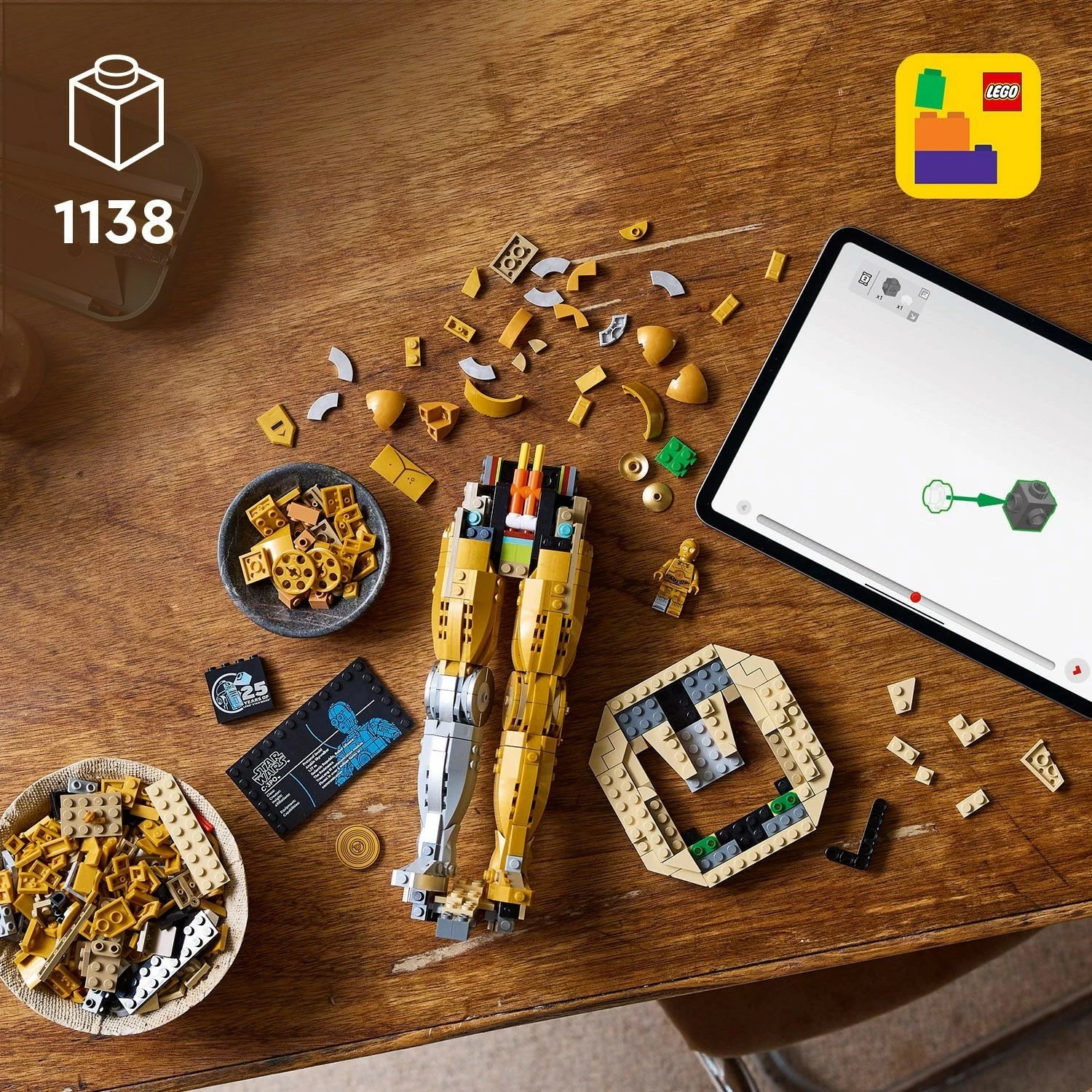Set ndërtimi LEGO Star Wars C-3PO 75398, 1138 pjesë, multikolor