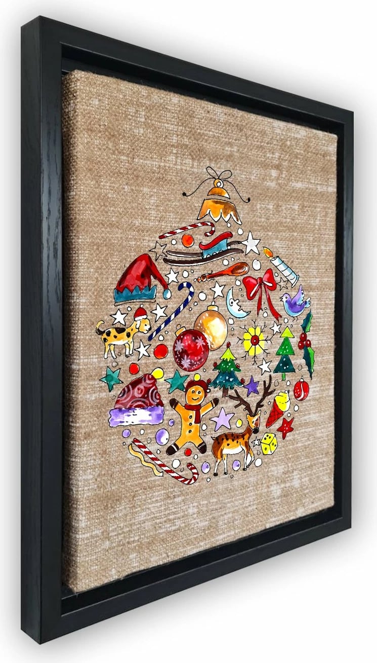 Pikturë dekorative në kanavacë me kornizë, shumëngjyrëshe, Wallity LSJ200872_6696, 67x97cm