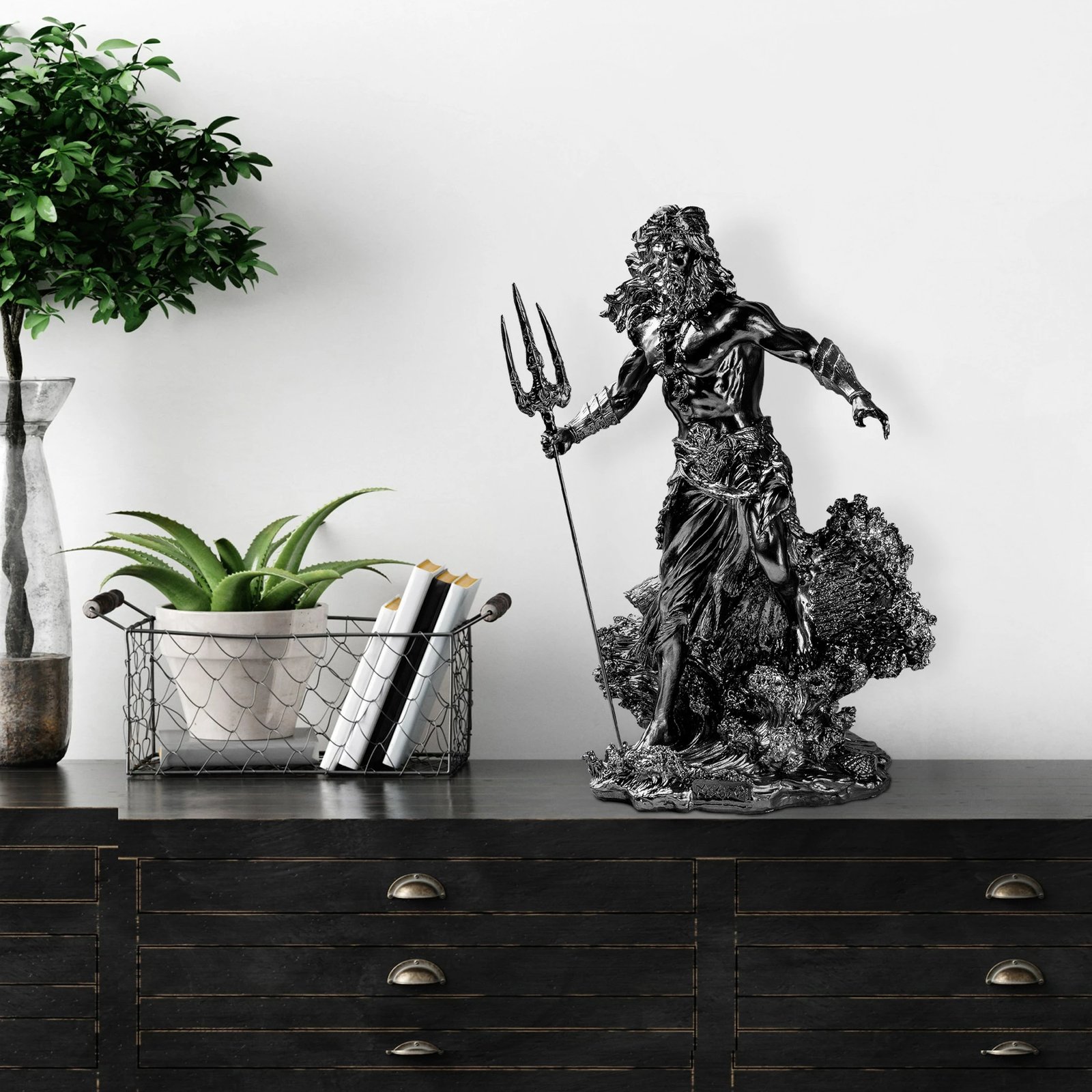 Objekt dekorativ Evila Originals, Yak-035-C, ngjyrë e zezë