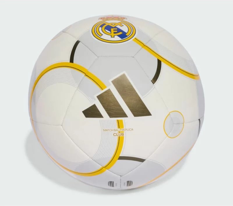 Top futbolli adidas Real Madrid për të gjithë, të bardhë