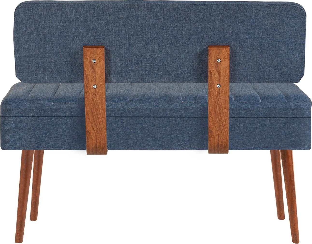 Set tavoline me karrige, zgjatshme, 5 pjesë, Hanah Home Vina 1048-4, ngjyrë arre, blu e errët