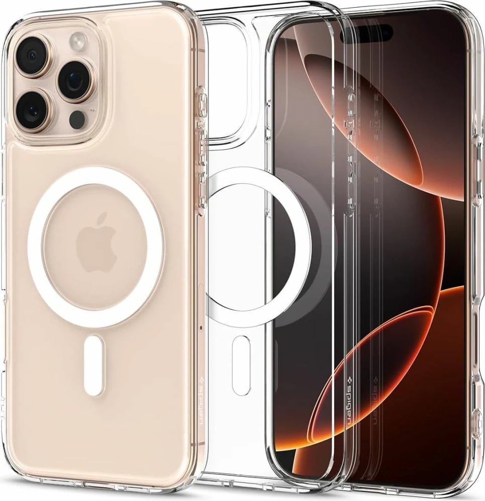 Mbështjellës Spigen Ultra Hybrid Mag për iPhone 16 Pro Max, MagSafe, Bardhë