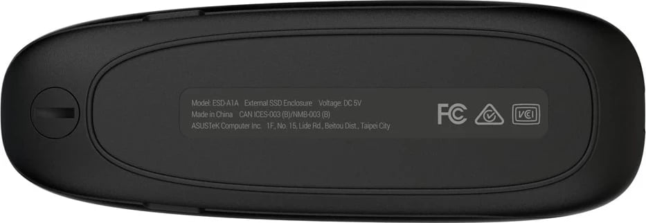 Kasë ASUS COBBLE për SSD M.2, USB Type-C, 4 TB, E zezë