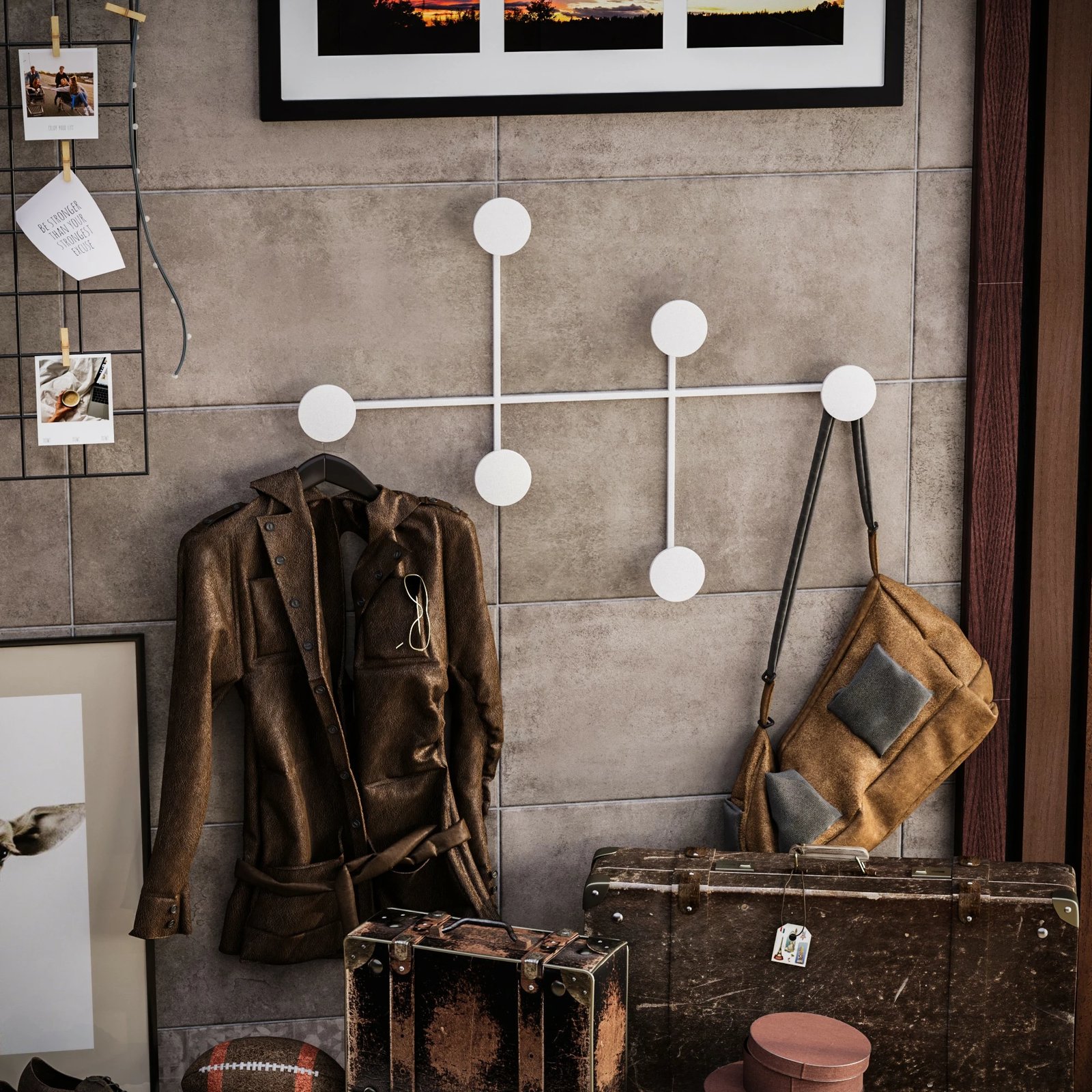 Varëse muri metalike Wallity, Dama-B, e bardhë