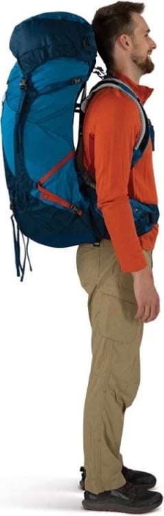 Çantë shpine për trekking Osprey Atmos AG LT 65, blu deti L/XL