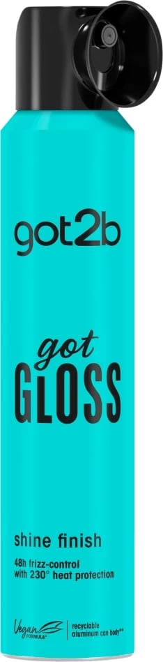 Spray për flokë Got2B Got Gloss Shine Finish për femra 200ml