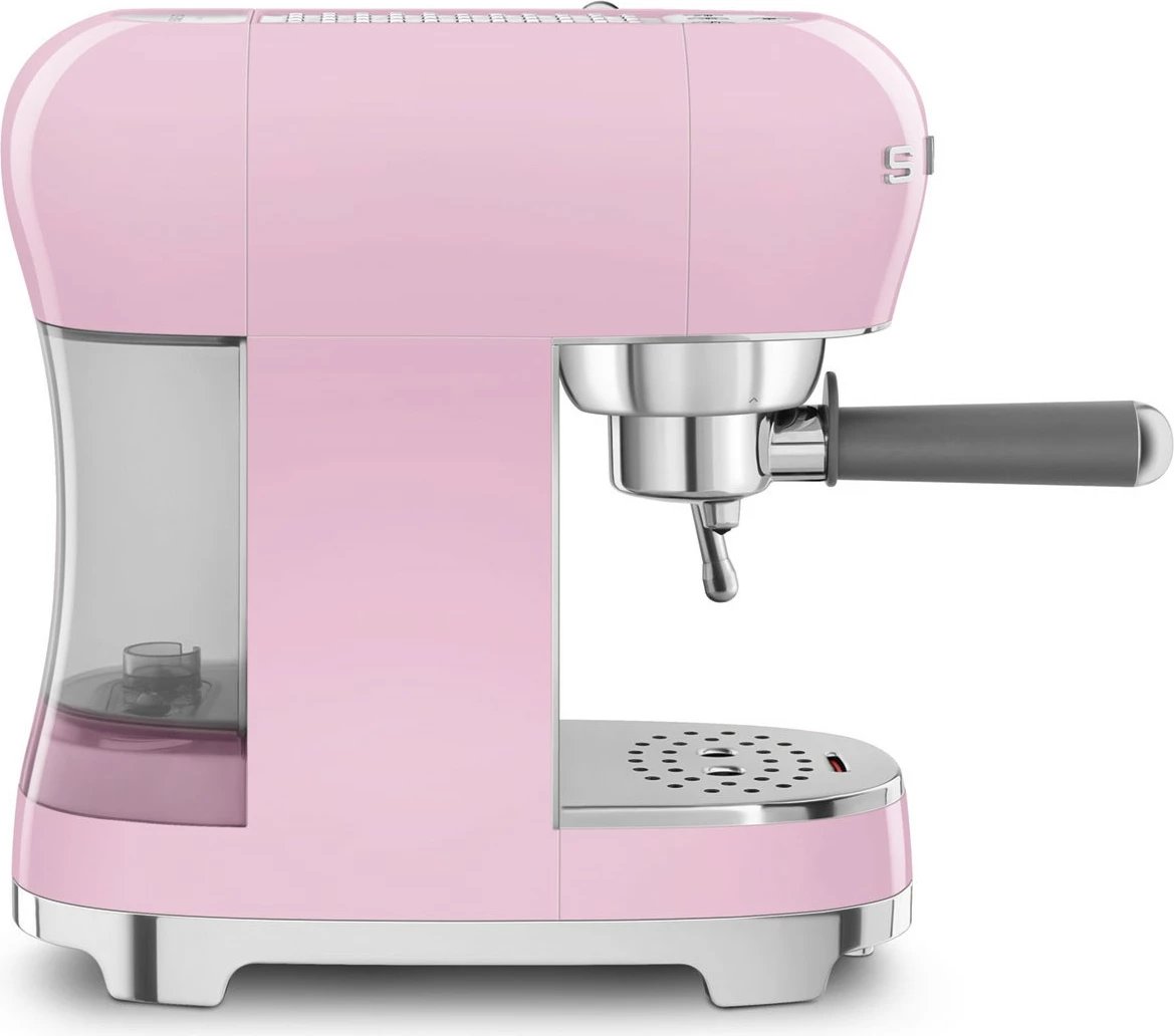 Makinë kafeje SMEG ECF02PKEU, manuale, 2 filxhanë, 1350W, rozë