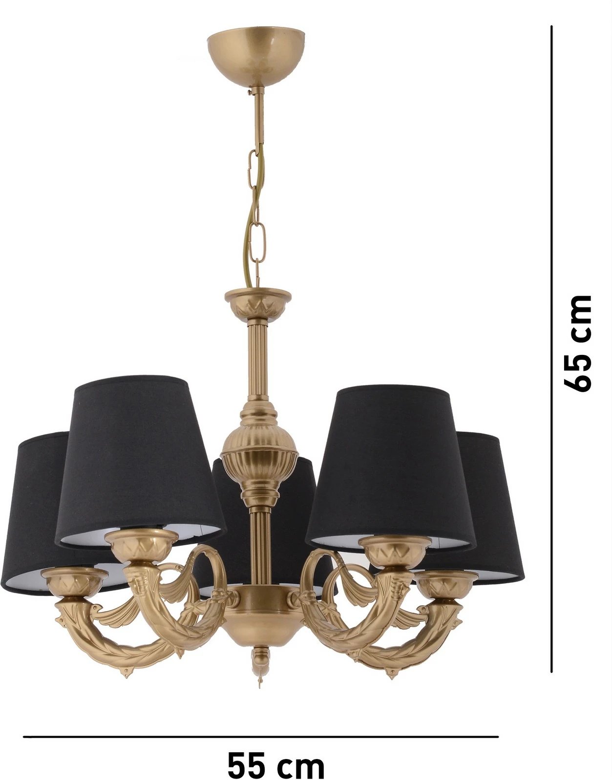 Llambadar Opviq Fiona, e zezë dhe e artë