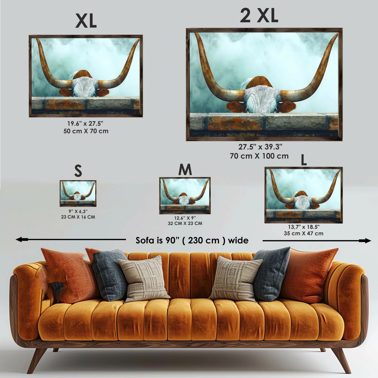 Pikturë dekorative me kornizë MDF, Wallity, GE157-L