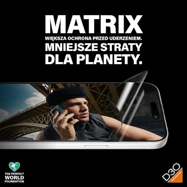 Xham mbrojtës PanzerGlass Matrix Ultra-Wide-Fit për iPhone 15 Pro me pozicionues