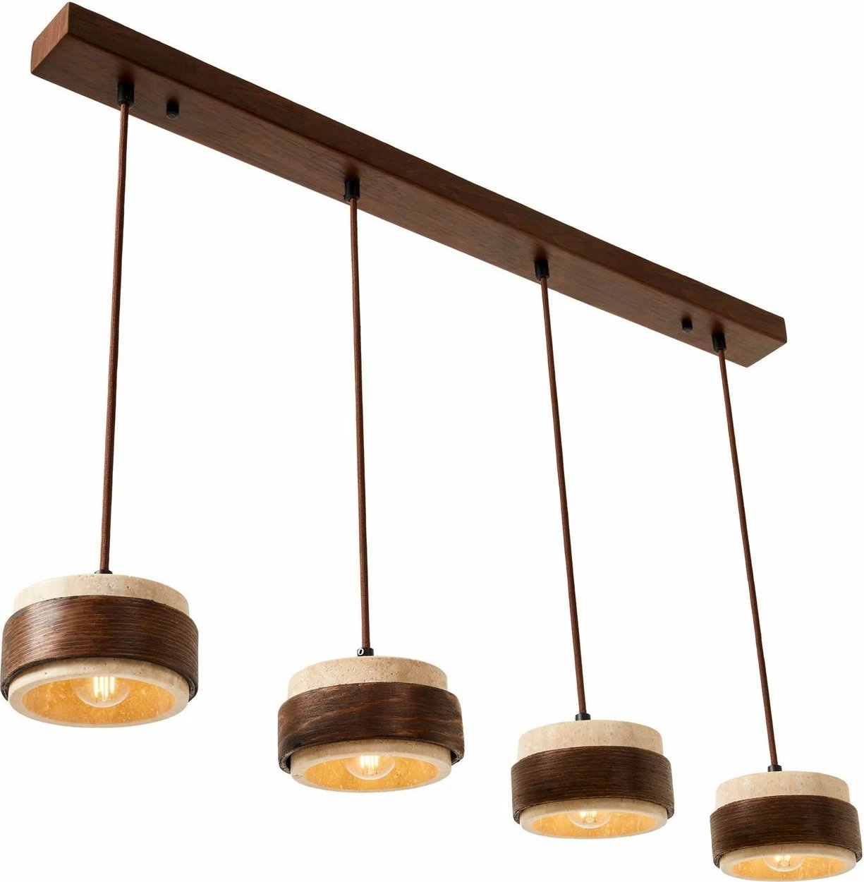 Llambë tavani Opviq Lover D, dru arre, bezhë