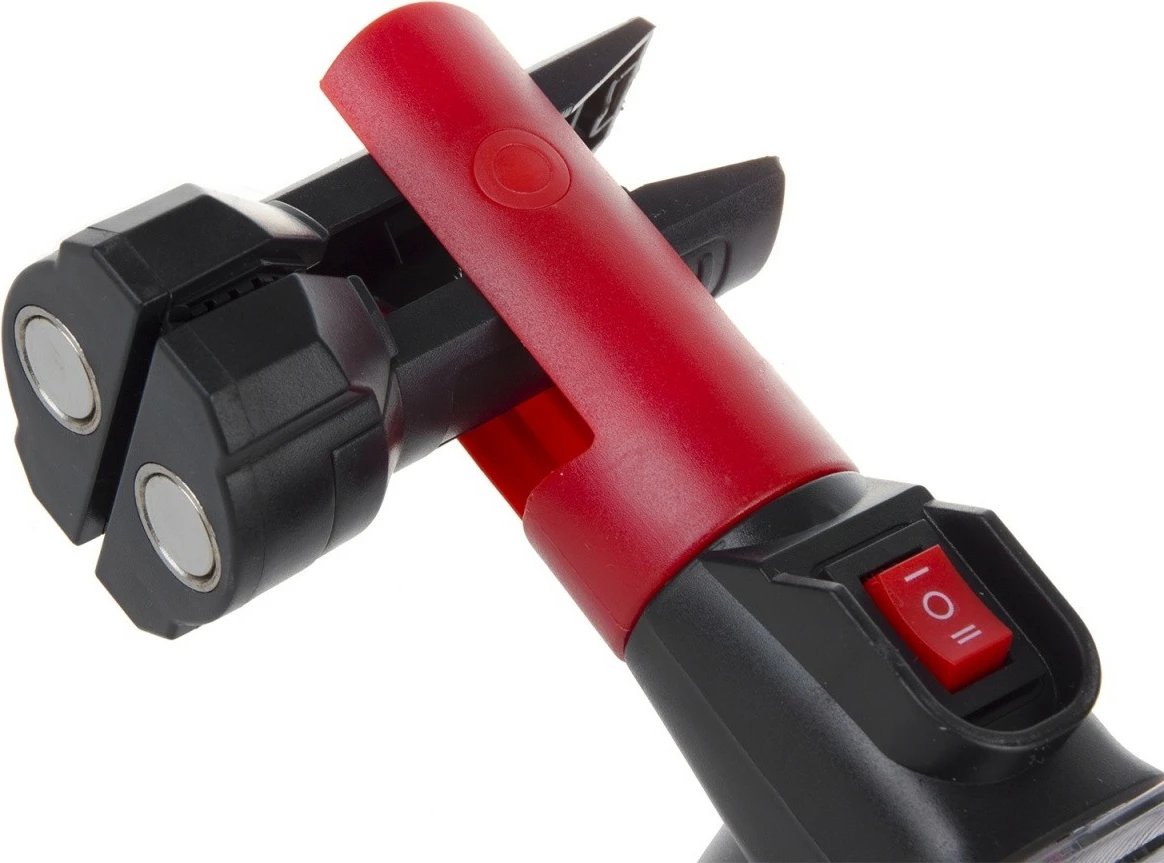 Llampë punë Maclean MCE307, LED COB, 700lm, me bateri të rikarikueshme, zi/kuqe