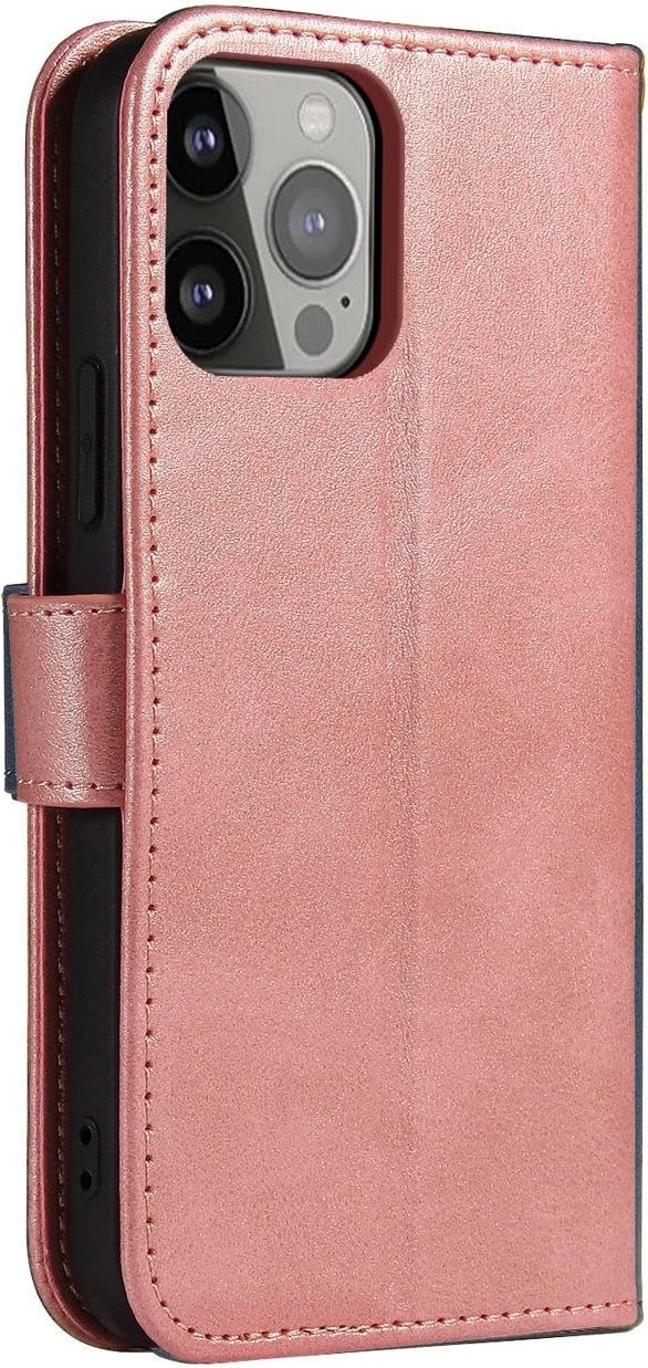 Mbështjellës magnetik për Samsung Galaxy S24 Plus Hurtel me kapak dhe portofol, rozë