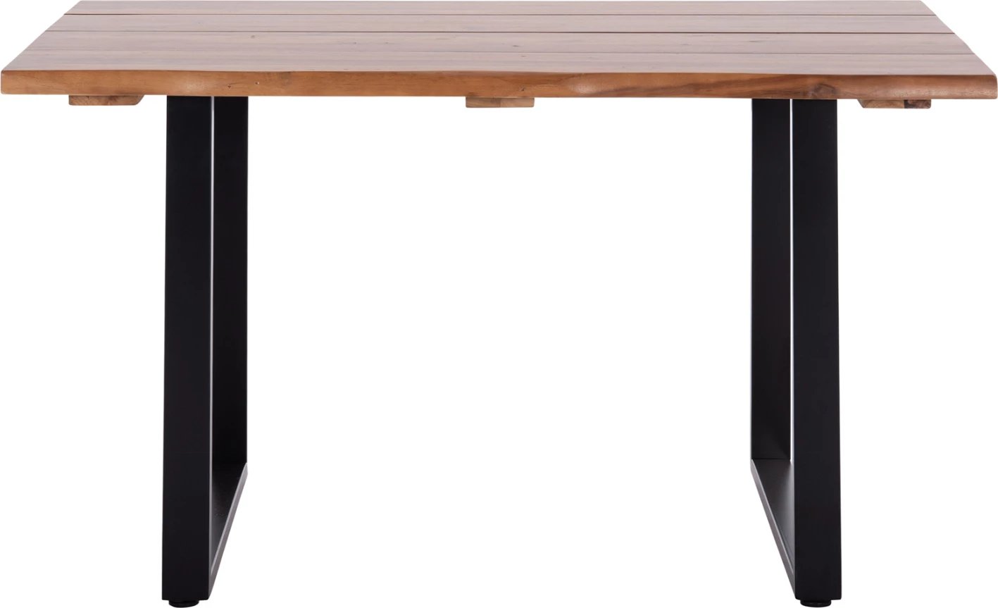 Tavolinë për jashtë FRIGGO, dru akacie, këmbë metalike, 140x80x77cm