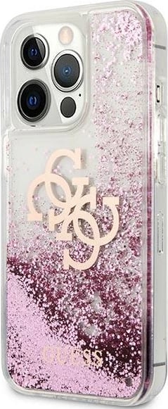 Mbështjellës Guess GUHCP13XLG4GPI për iPhone 13 Pro Max 6.7", hardcase, 4G Big Liquid Glitter, rozë Mbështjellës Guess GUHCP13XLG4GPI për iPhone 13 Pro Max 6.7", hardcase, 4G Big Liquid Glitter, rozë