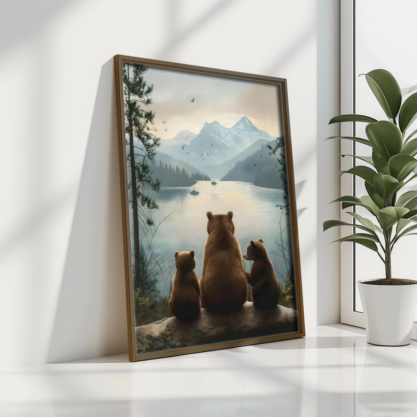 Pikturë dekorative me kornizë MDF, Wallity, GE234-L