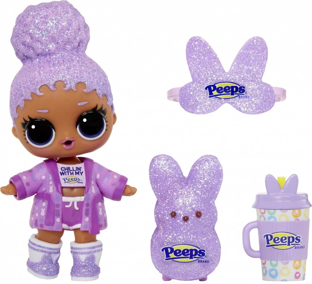 Kukull L.O.L. Surprise Mini Sweets Peeps Sidekick, MGA, 532217euc, plastikë, edicion i veçantë, vjollcë/rozë