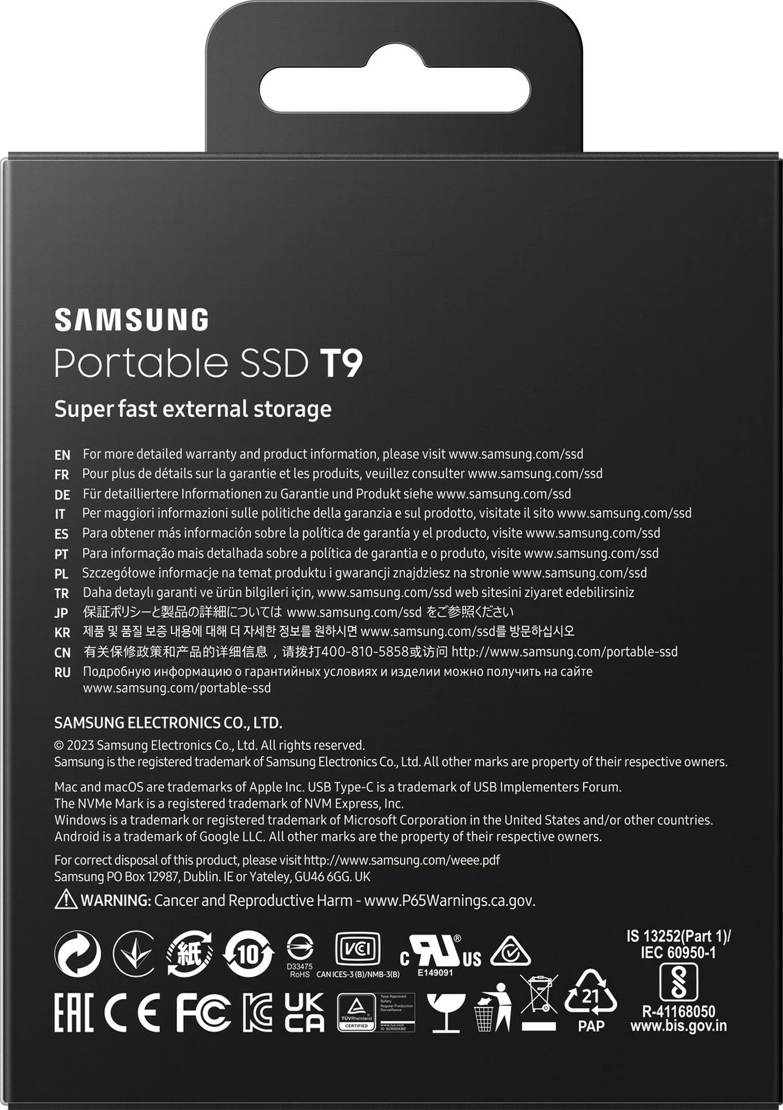 SSD Samsung MU-PG2T0B, 2 TB, USB Type-C, 3.2 Gen 2, e zezë SSD Samsung MU-PG2T0B, 2 TB, USB Type-C, 3.2 Gen 2, e zezë