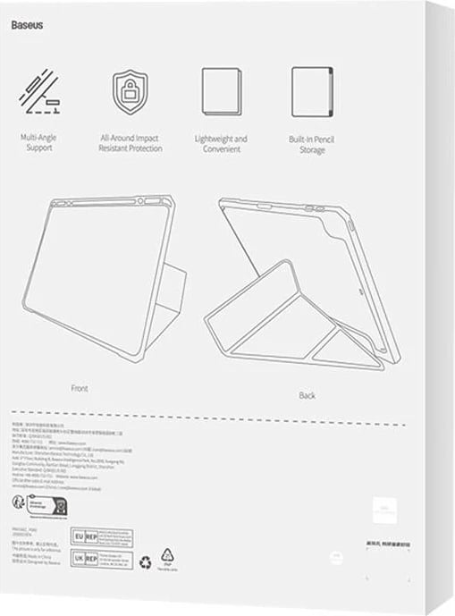 Mbështjellës Baseus Minimalist për iPad Pro 11", P40112502311-01, kaltër