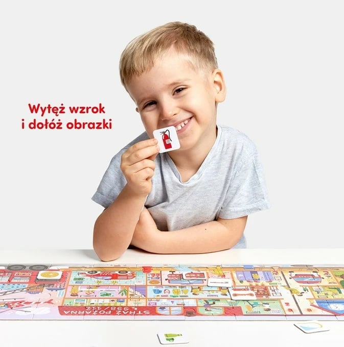 Puzzle edukativ CzuCzu How the Fire Brigade Works, 40 pjesë, për fëmijë