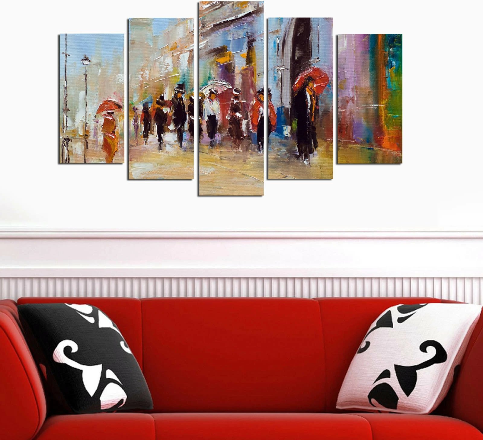 Pikturë dekorative MDF, 5 pjesë, Wallity, 5M-7