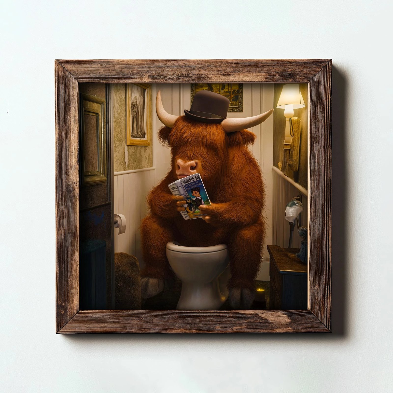 Pikturë dekorative me kornizë MDF, shumëngjyrëshe, Wallity, UKZM083