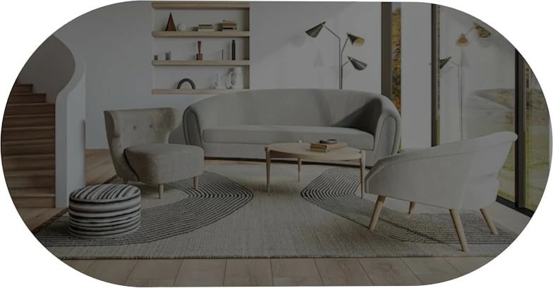 Pasqyrë Hanah Home, Riors, gri e errët, ar