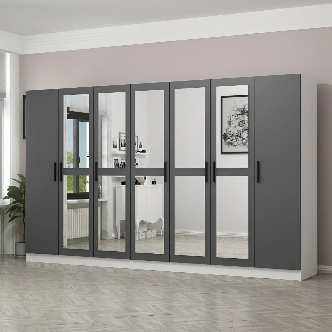 Dollap Skye Decor, ngjyrë antracit, Kale - 5071