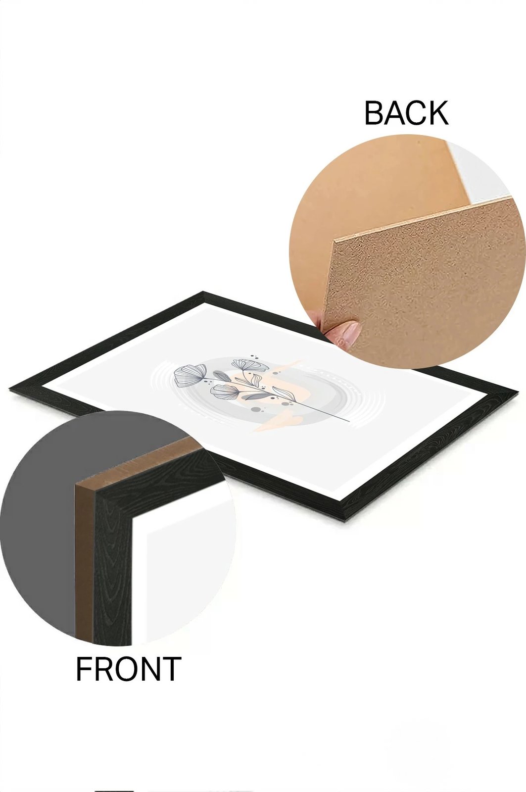 Set pikturash dekorative (3 copë), Wallity, Artsycllct30