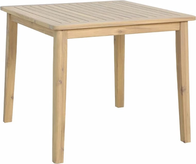 Tavolinë Etoile, dru akacie, natyrale, 90x90x75cm