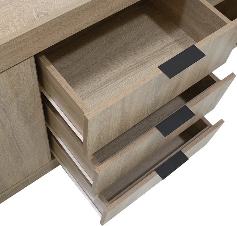 Bufe Doha, ngjyrë sonoma, 180x45x80.5cm