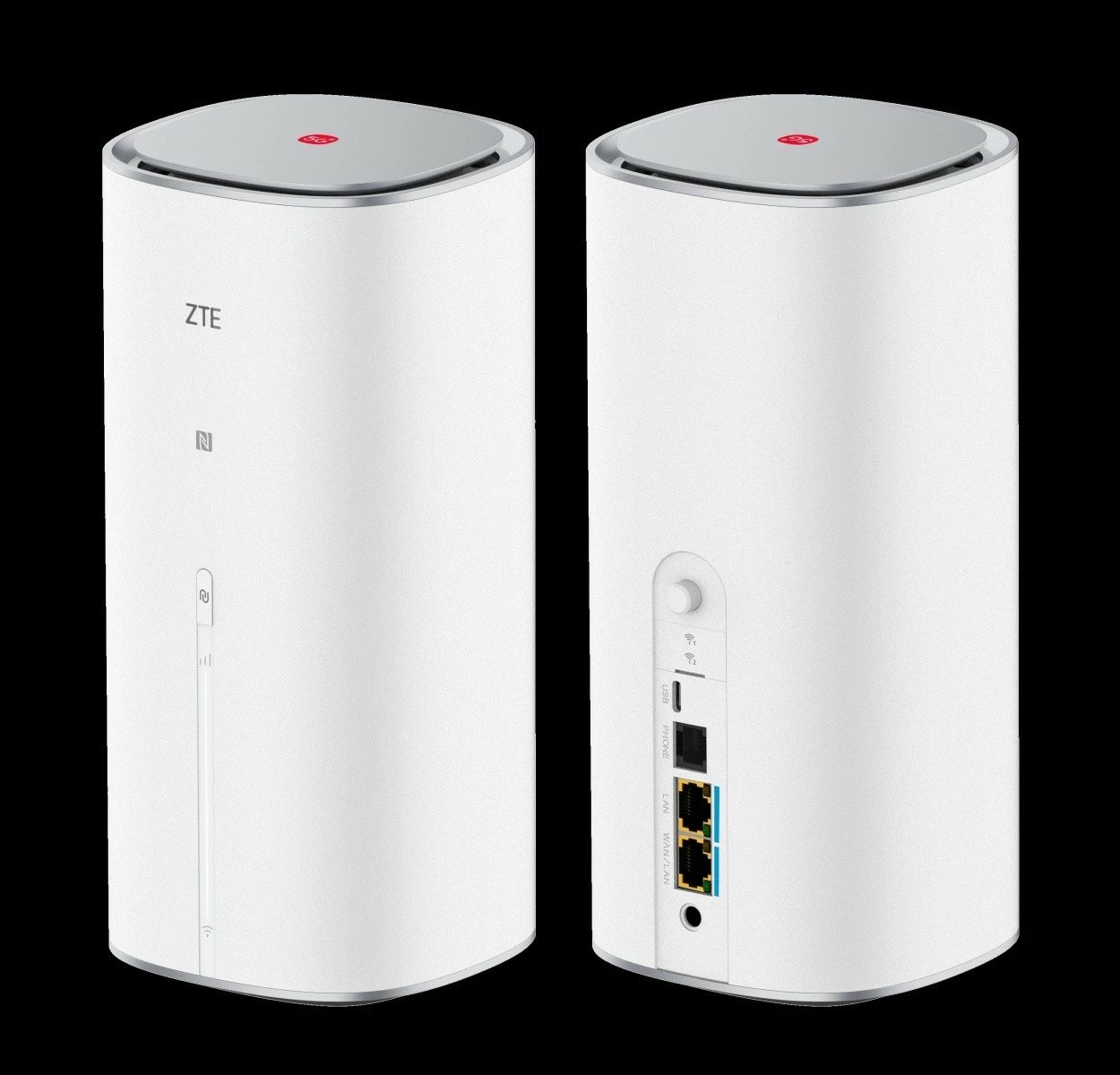 Router desktop ZTE MC8512 G5 Ultra 5G, WiFi7, i bardhë