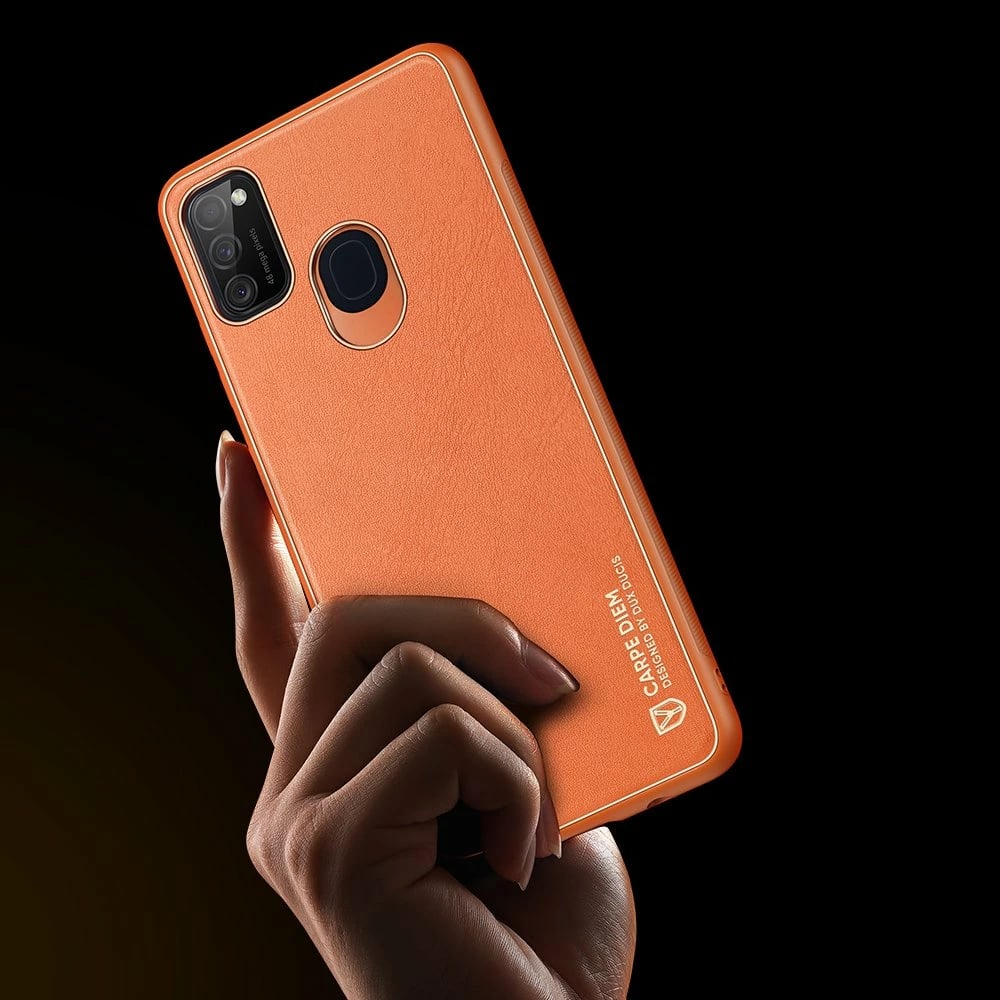 Mbështjellës Dux Ducis Yolo për Samsung Galaxy M30s, portokalli